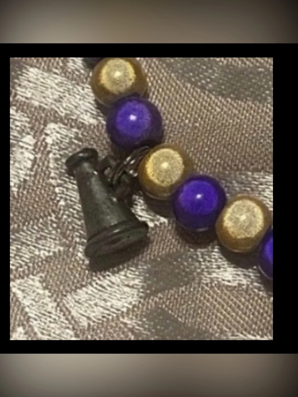 Silver Tone 3D Charms Bead Cheer Leader Football Charm Bracelet #7527